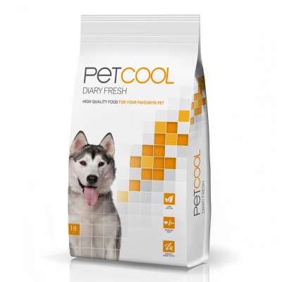 Dog food. PetCool Diary Fresh for adult dogs of all breeds