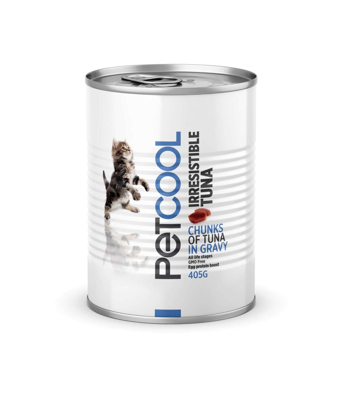 canned cat wet food  with TUNA. PETCOOL IRRESISTIBLE