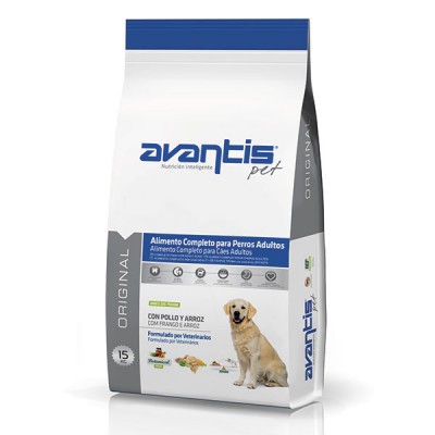 Premium dog food with chicken and rice. Adult dogs of medium and large breeds AVANTIS PET ORIGINAL